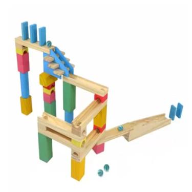 Imagem de Brinquedo Criativo Corrida de Bolinha Master em Madeira 5+