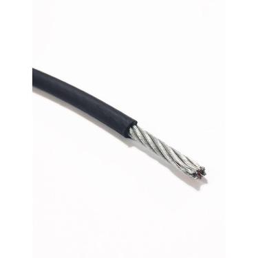 Imagem de Cabo de Aço para Academia 1/8" 6x19  Revestido em Nylon 6 Preto - 100m