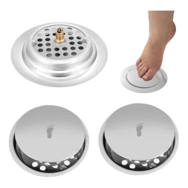 Imagem de Ralo Inteligente Click Banheiro 15x15 - Kit 2 Peças