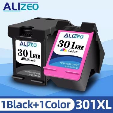 Imagem de Alizeo-cartuchos de tinta remanufaturados para hp 301xl  hp  301 5530 4500 5532 4507 2540 2542 2549
