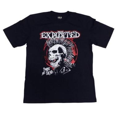 Imagem de Camiseta The Exploited Preta Punk Rock Punk1s Not Dead Hcd643 Rch - Be