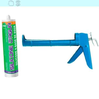 Imagem de Selante Acrílico Bege Preenche Fissura Trinca E Aplicador