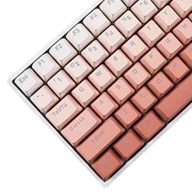 Imagem de Teclas Blush com iluminação dupla 108 122 PBT Shine Through OEM Profile para teclado mecânico MX 61 68 84 87 104