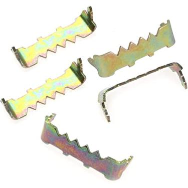 Imagem de MEETOOT 50 peças cabide de imagem dente de serra para madeira sem prego tamanho pequeno 25 x 7 x 9 mm
