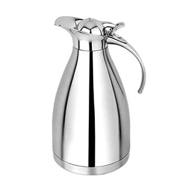 Imagem de Cuisinox Garrafa térmica de aço inoxidável/panela de café isolada a vácuo de parede dupla com tampa – retenção de calor e frio de garrafa de café/chá – 1,5 litro, 25 cm de altura