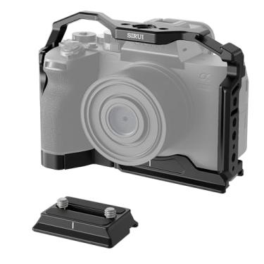 Imagem de SIRUI Gaiola de câmera para Sony Alpha 7R V/Alpha 7 IV/A7R IV/Alpha 7 S III/Alpha 1 com base integrada para Arca e uma placa de liberação rápida adicional, AM-A7-CT