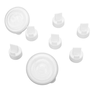 Imagem de 6 Peças de Válvulas Bico de Pato, 2 Peças de Reposição de Protetores de Refluxo para S2 S1 9 Plus Dew 350 Com Acessórios de Bomba Tira Leite Compatíveis, Feitos de Silicone Líquido