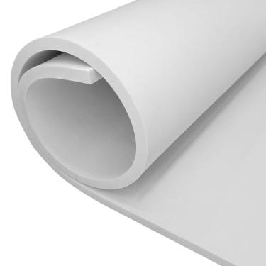 Imagem de Rolo de espuma EVA - Folhas de espuma branca de 10 mm de espessura - 38 cm x 99 cm grande folha de espuma cosplay - densidade ultra alta 86 kg/m³ - flexível e elástico para projetos de artesanato,
