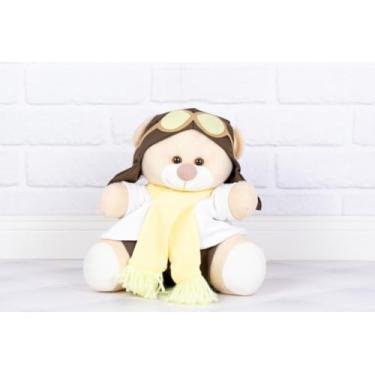 Imagem de Pelúcia de Urso Aviador Classico Tedde 15 cm (AMARELO)
