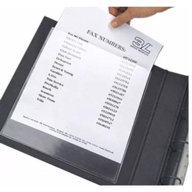 Imagem de Porta Documentos Bolsas Auto Adesivas Porta Arquivos Maxi A4 50 unidades