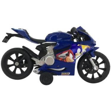 Imagem de Moto de Brinquedo Sonic The Hedgehog Fricção  - Candide, Azul