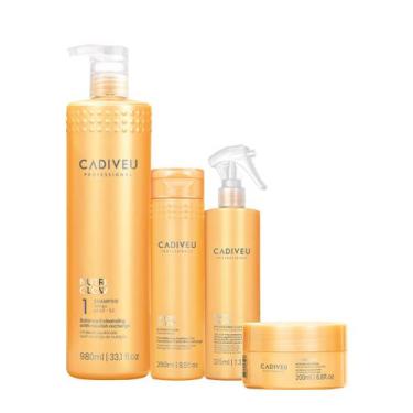 Imagem de Kit Cadiveu Professional Nutri Glow Shampoo G Condicionador Máscara e 