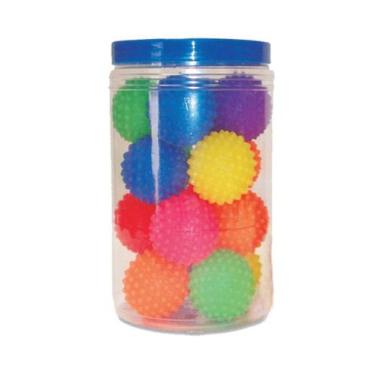 Imagem de Bola Cravo de Borracha Brinquedo para Pet 16 Pçs - J. Pet