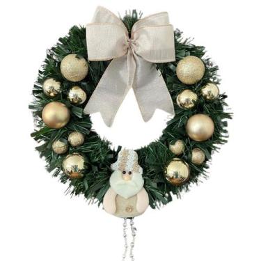 Imagem de Guirlanda D Natal Enfeite De Porta Natalino Decoração Festao - Festao 