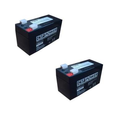 Imagem de Kit 2 Baterias 12 Volts 1,3 Amperes 12v 1,3a - Csp Power
