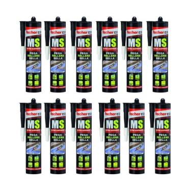 Imagem de 12Un Colas Selante Ms Ultra Express Secagem Rápida Até 200Kg - Fischer