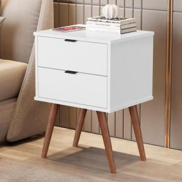Imagem de Mesa de Cabeceira Carmeline Branco - Mais de Casa