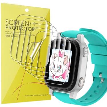 Imagem de Lamshaw Película protetora de tela para relógio AT&T AmiGo Jr, [pacote com 6] Película transparente TPU de cobertura total compatível com relógio amiGo Jr (pacote com 6)