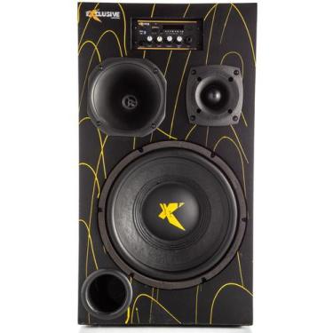 Imagem de Caixa amplificada bob sub 12 500w rms bluetooth usb mic p10 - Exclusiv