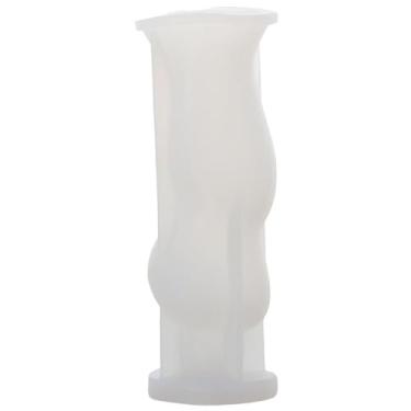 Imagem de Uniquer Moldes de silicone 3D de figuras do corpo humano, formas abstratas de silicone perfumadas em forma de corpo humano para artesanato DIY, sabonete artesanal