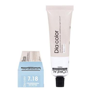 Imagem de Loreal Dia Color Tonalizante 7.18  Louro Acinzentado Marrom 60g - Lore