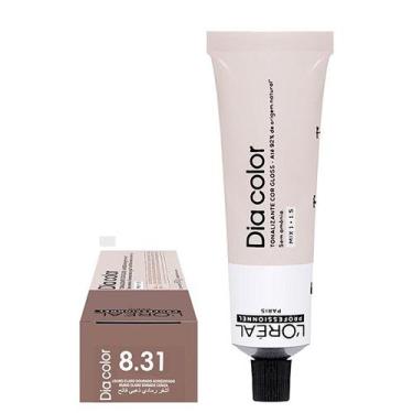 Imagem de Loreal Dia Color Tonalizante 8.31 Louro Claro Dourado Acinzentado 60g 