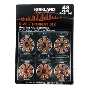 Imagem de Kirkland Signature Baterias de aparelho auditivo de qualidade premium sem mercúrio de 1,45 volts, 312 (pacote com 48)