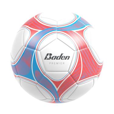 Imagem de Baden Bola de futebol de time, branco/cinza/vermelho, tamanho 4