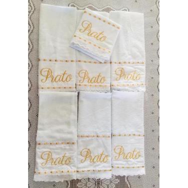 Imagem de Pano de prato BORDADO - EMPÓRIO DE FEMINICES, Prata