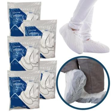 Imagem de Sapatilha Descartável Propé com Elástico 500 Unidades Anvisa   - Preve