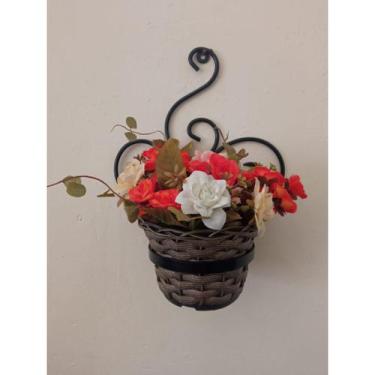 Imagem de Suporte de parede p/ vasos plantas Colonial de ferro. - StiloArteMetal