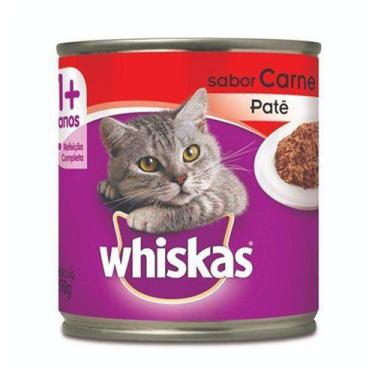 Imagem de Ração Úmida para Gatos Adultos Whiskas Patê de Carne 290G