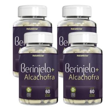 Imagem de Kit Combo 04 UND Berinjela Com Alcachofra 240 Cápsulas Suplemento Alim