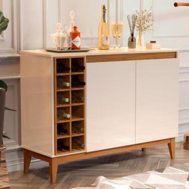 Imagem de Aparador Buffet com Adega 2 Portas Barzinho Alta Qualidade Edimburgo 1