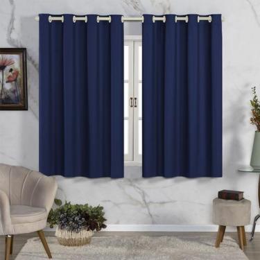 Imagem de Cortina Sala Blackout De PVC 2,80m x 1,60m  - MH Enxovais, AZUL MARINH