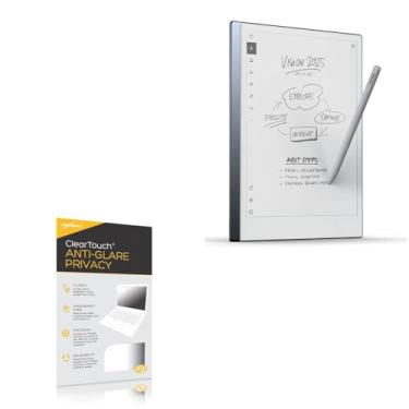 Imagem de BoxWave Protetor de tela compatível com reMarkable 2 - ClearTouch Privacidade antirreflexo (pacote com 2), película flexível antirreflexo
