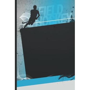 Imagem de Field Hockey: Dot Grid Journal/Teal Black Abstract Design/Small 6x9 Size/Design Book/Planner/Dotted Notebook/Great Gift for Drawing, ... and Crafty People/Cute Card Alternative