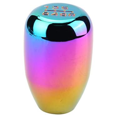 Imagem de Botão de Mudança de Marcha de Metal Manual Universal de 6 Velocidades para Carro Vermelho Azul Prata Preto Colorido (Colorido)