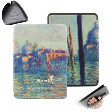 Imagem de GUKSRASO Capa para Kindle Paperwhite (7", 12ª Geração, Release 2024) e Kindle Colorsoft Signature Edition com Tira de Alça de Mão TPU Soft Traseiro Com a Função Automotor/Sleep