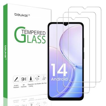 Imagem de beukei (Pacote com 3) Projetado para Ulefone Note 19 e Ulefone Note 21 protetor de tela de vidro temperado, dureza 9H