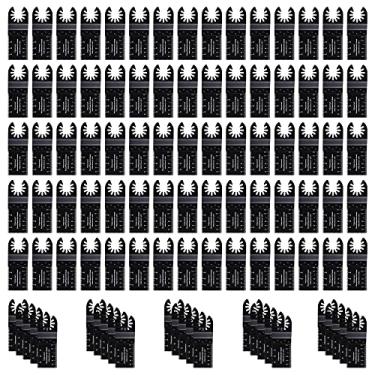 Imagem de Vtopmart 100 Pcs Wood Oscillating Multitool Quick Release Saw Blades Compatible with Fein Multimaster Porter Cable Black & Decker Bosch Craftsman Ridgid Ryobi Makita Milwaukee Rockwell