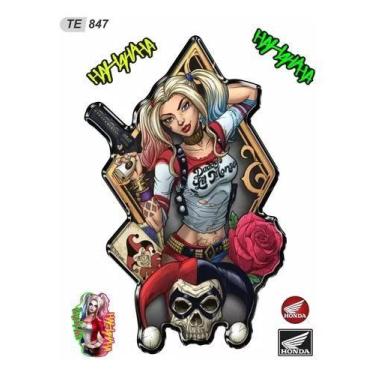 Imagem de Protetor De Tanque Moto Arlequina Resinado Premium Resintak - Resitank