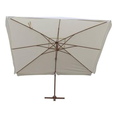 Imagem de Ombrelone Lateral Aluminio Gigante Retangular 300x400cm