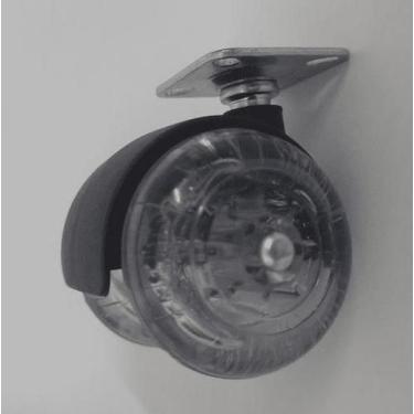 Imagem de Rodinha dupla 50mm silicone chapa 2mm - COMPLETA