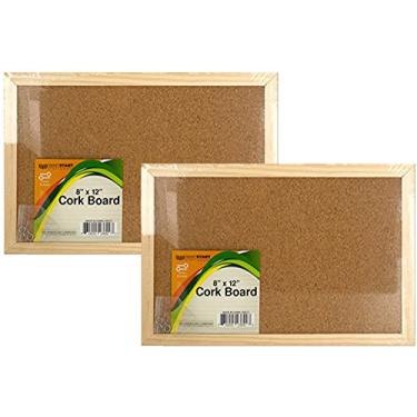 Imagem de Quadro de aviso de rolha, 20 x 30 cm, moldura de madeira; parafusos incluídos, 2 Boards