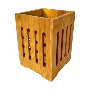 Imagem de Bothyi Porta -pauzinhos de bambu, rack de secagem de pauzinhos, multifuncional, organizador de armazenamento de alta capacidade de utensília de utensílios de