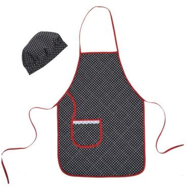 Imagem de Avental com Touca Cozinheiro Poá - Recanto da Costura