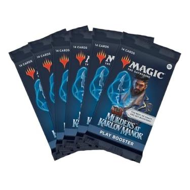 Imagem de 6 Packs MTG Play Booster Pack Lot MTG Murder at Karlov Manor