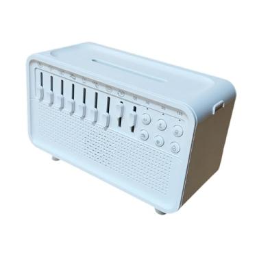 Imagem de Fenteer Branco de umidificador de névoa legal Ruído branco com timer Desktop Óleo essencial Difusor Night Light for Sleep Study Office Indoor