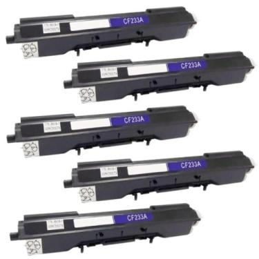 Imagem de Kit 5 Toner Compativel 33a Cf233a 233a M106 M106w M134 M134a - Gold / 